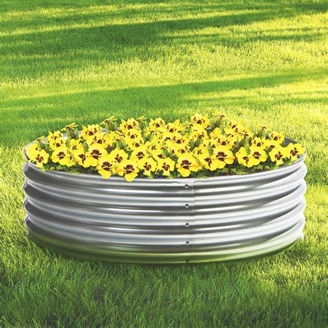 round metal raised garden beds